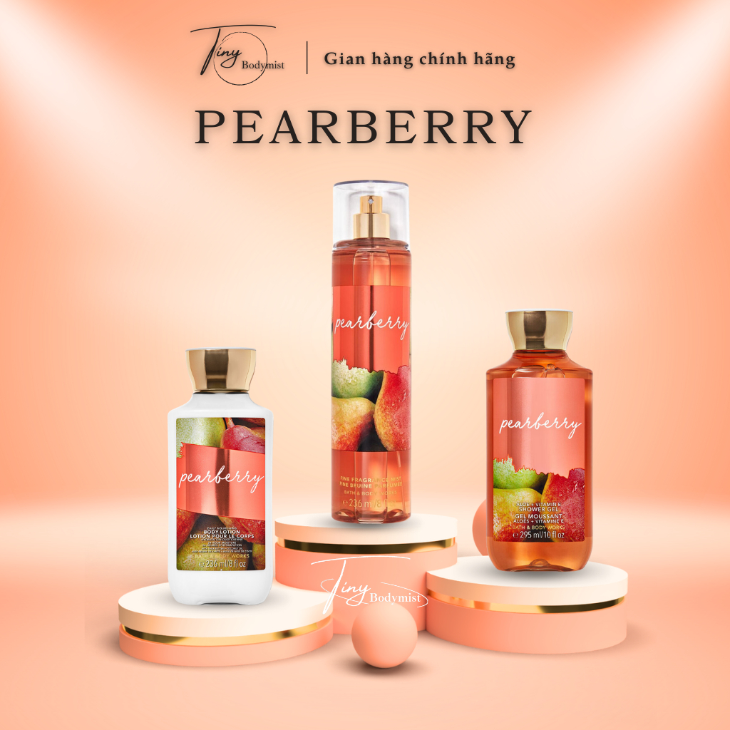 Xịt Thơm Toàn Thân Pearberry Body Mist Bath and Body Works 36ml - 236ml ...