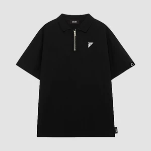Áo Polo ZIP Local Brand Unisex LUCID LOGO Cao Cấp Nam Nữ Tay Lỡ From Rộng Chất Cotton