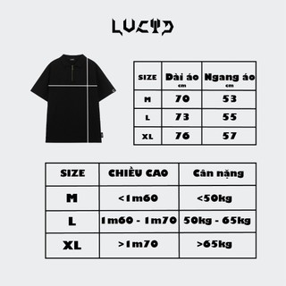 Áo Polo ZIP Local Brand Unisex LUCID LOGO Cao Cấp Nam Nữ Tay Lỡ From Rộng Chất Cotton