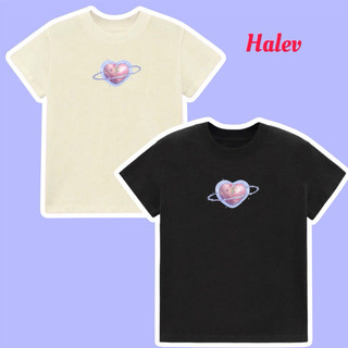 Áo Baby Tee in hình Trái tim hồng Metalic dễ thương 100% Cotton