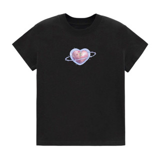 Áo Baby Tee in hình Trái tim hồng Metalic dễ thương 100% Cotton