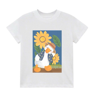 Áo Baby Tee in hình Vịt ngố vui vẻ 100% Cotton