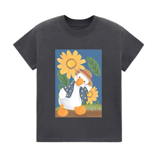 Áo Baby Tee in hình Vịt ngố vui vẻ 100% Cotton
