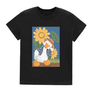 Áo Baby Tee in hình Vịt ngố vui vẻ 100% Cotton