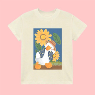 Áo Baby Tee in hình Vịt ngố vui vẻ 100% Cotton