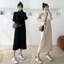 Váy đầm len dáng suông dài cổ cao 3 phân, váy ulzzang basic HÀNG Quảng Châu dày dặn hottrend Hàn Quốc (CÓ BIG SIZE) SP53