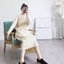 Váy đầm len dáng suông dài cổ cao 3 phân, váy ulzzang basic HÀNG Quảng Châu dày dặn hottrend Hàn Quốc (CÓ BIG SIZE) SP53