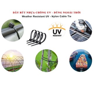 Gói 100 sợi dây thít , lạt nhựa 5*400 mm cố định vật dụng siêu chắc