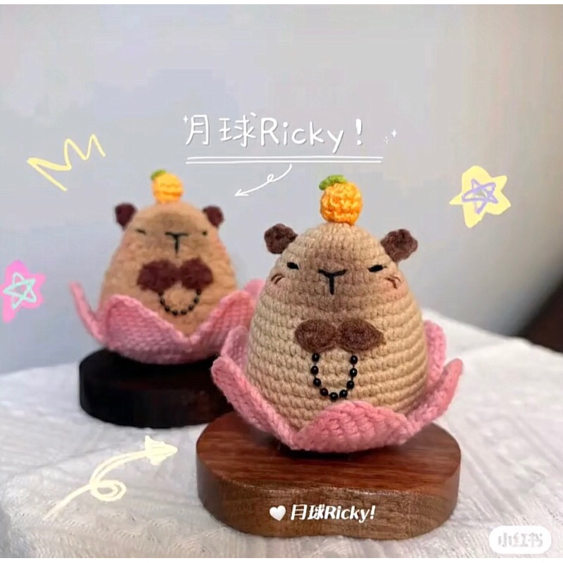 Capybara Ngồi Hoa Sen móc len | Shopee Việt Nam