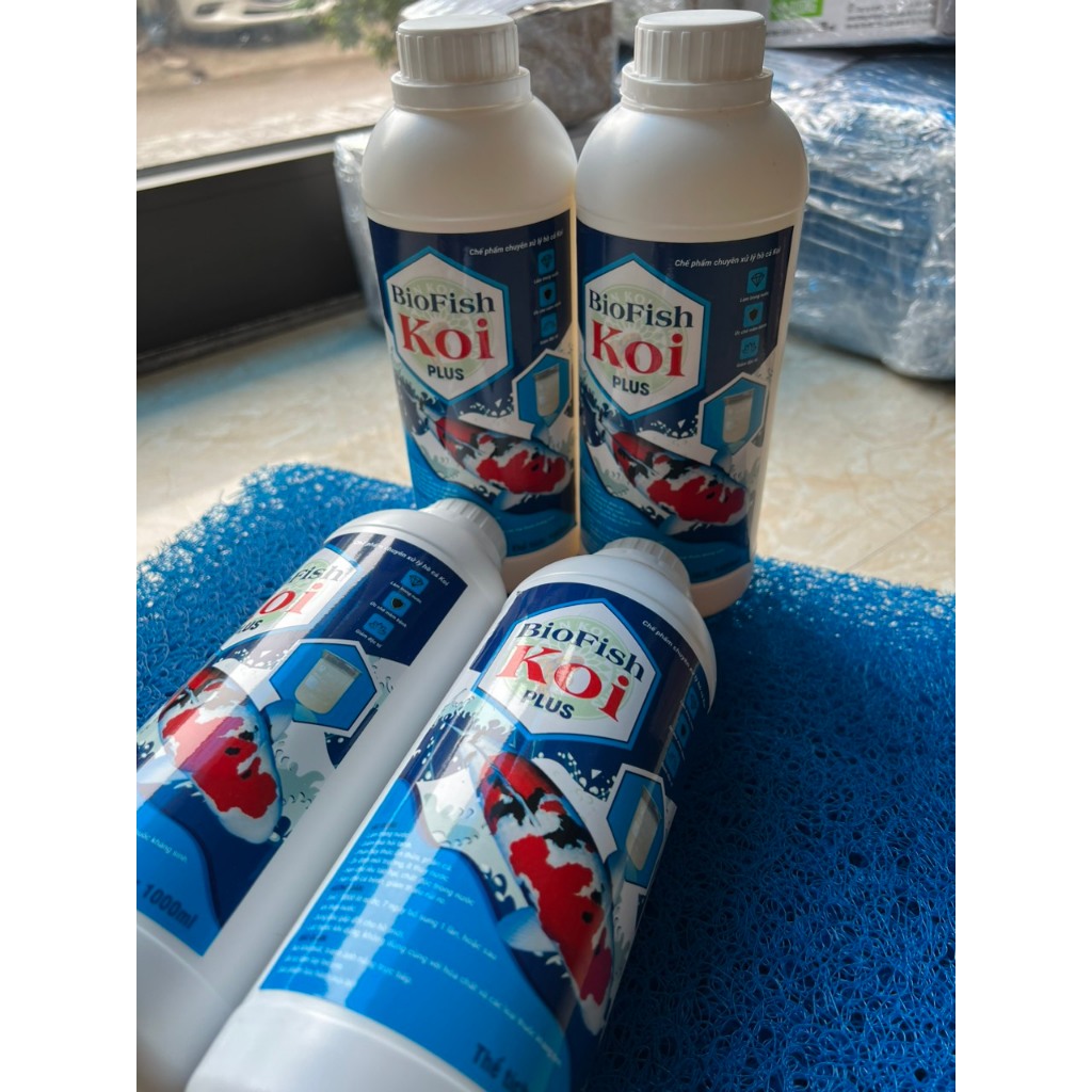 Chế phẩ sinh học BIOFISH KOI PLUS chai 1 lít ,men xử lý nước bể cảnh, hồ KOI.