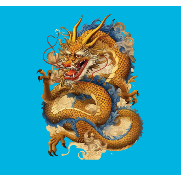 HÌNH ỦI QUẦN  ÁO-HÌNH VẼ / PANT ART HÌNH  RỒNG VÀNG ỦI ÁO-ỦI TRỰC TIẾP TẠI  NHÀ BẰNG BÀN ỦI
