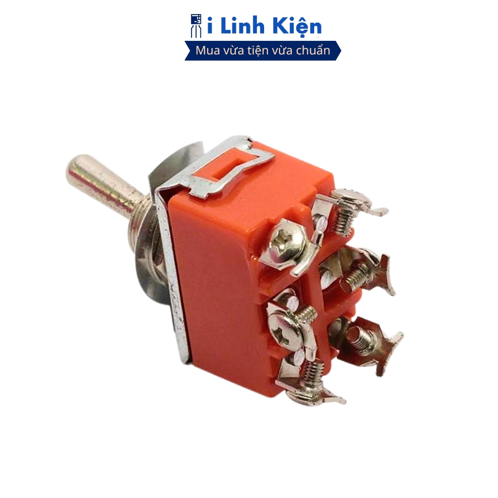 Công tắc gạt đôi E-TEN1322 15A 250V 3 chế độ ON-OFF-ON 6P chính hãng ilinhkien