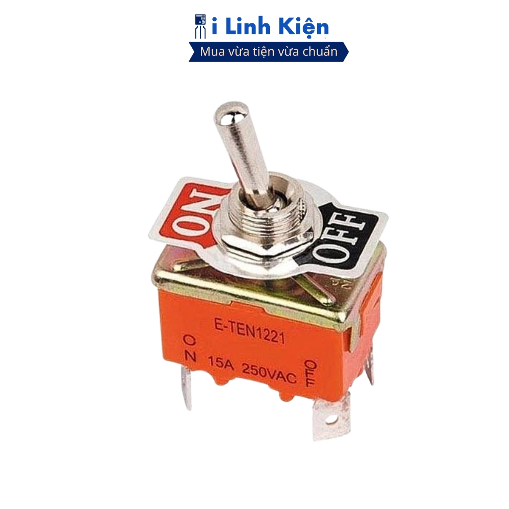 Công tắc gạt đôi E-TEN1221 15A 250V 2 chế độ ON-OFF 4P chính hãng ilinhkien