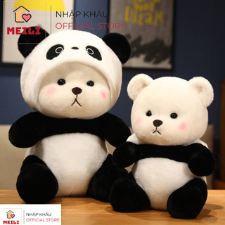 ( TẶNG QUÀ ĐÈN NGỦ CẮM )Gấu Bông Lena Gấu Trúc 40cm, Hàng Cao Cấp Mềm Mịn MEILI STORE
