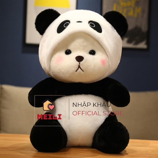 ( TẶNG QUÀ ĐÈN NGỦ CẮM )Gấu Bông Lena Gấu Trúc 40cm, Hàng Cao Cấp Mềm Mịn MEILI STORE