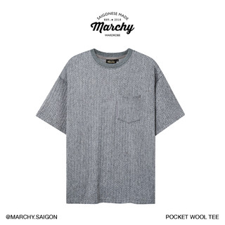 MARCHY - Pocket Wool Tee - Áo Thun Len