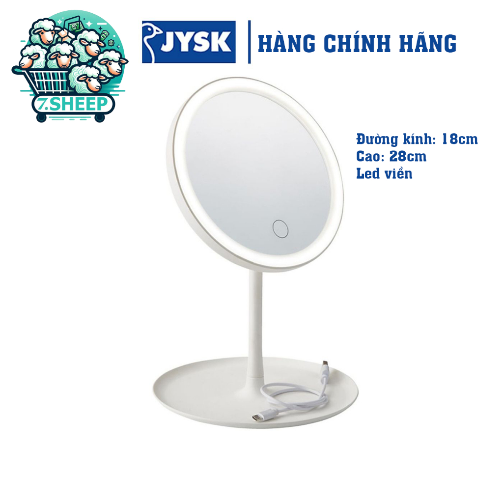 Gương trang điểm chính hãng JYSK VEDUM viền đèn LED (Đan mạch) Shopee