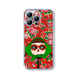 Ốp lưng iphone trong hình cô gái nền hoa đỏ cổ điển Cho Iphone 15 13 14 12 11 Pro  MAX X XR  XS MAX 7 8P 6S u1127