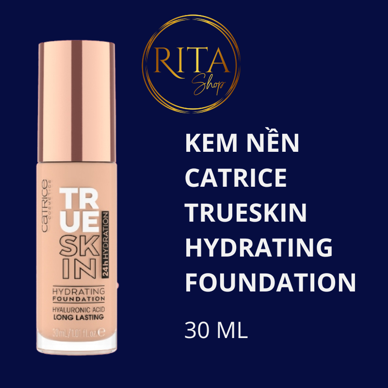 Kem nền dưỡng ẩm Catrice True Skin Hydrating Foundation cấp ẩm và che ...