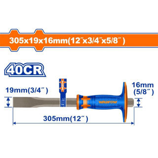 ĐỒ NGHỀ WADFOW Mũi đục dẹp nguội 19x16x305mm WCC2311