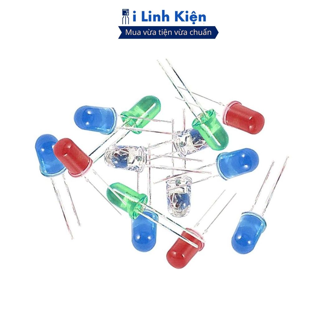 LED 3mm đủ các màu, đa dạng mẫu mã túi 50 con chính hãng ilinhkien