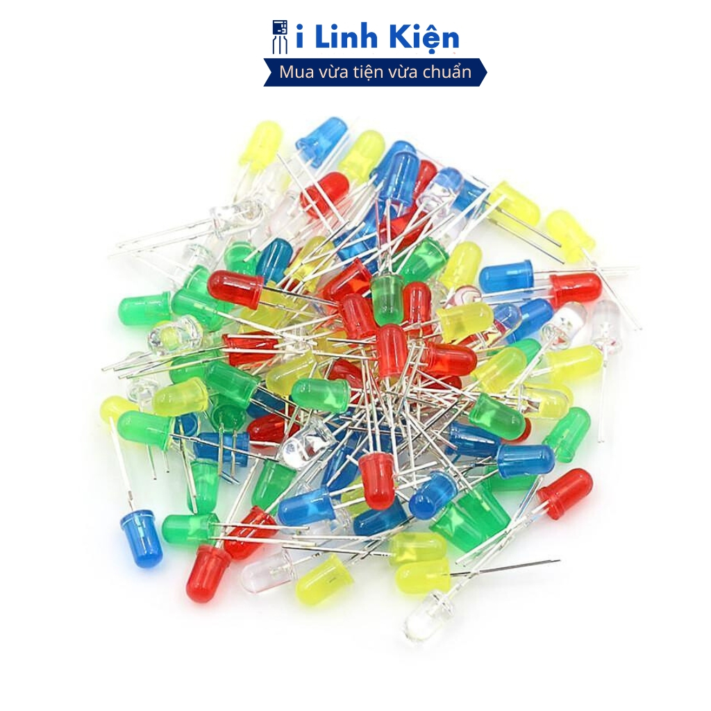 LED 3mm đủ các màu, đa dạng mẫu mã túi 50 con chính hãng ilinhkien
