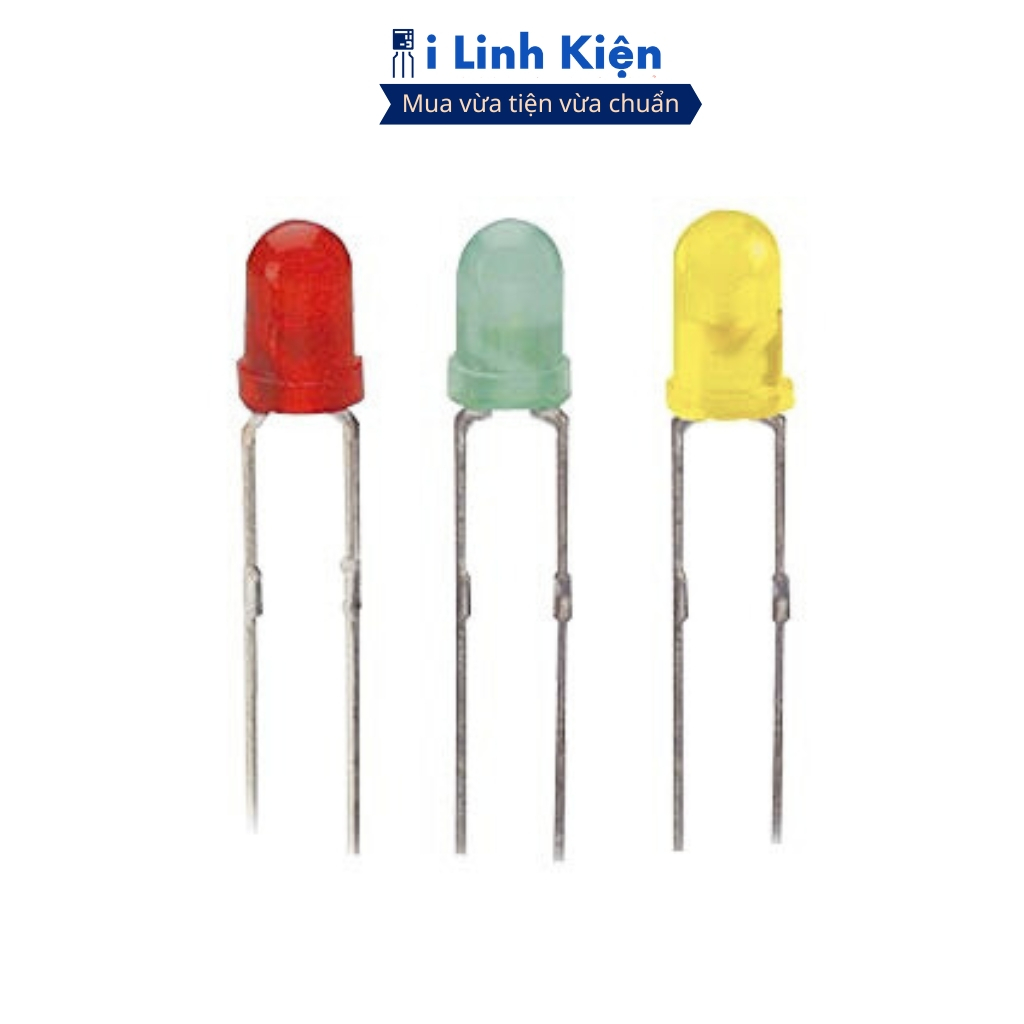 LED 3mm đủ các màu, đa dạng mẫu mã túi 50 con chính hãng ilinhkien