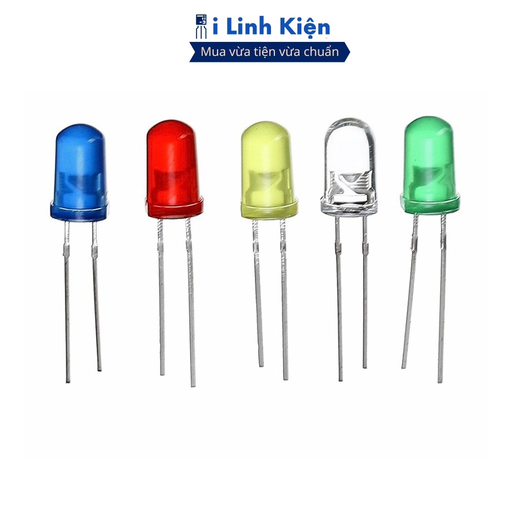 LED 3mm đủ các màu, đa dạng mẫu mã túi 50 con chính hãng ilinhkien