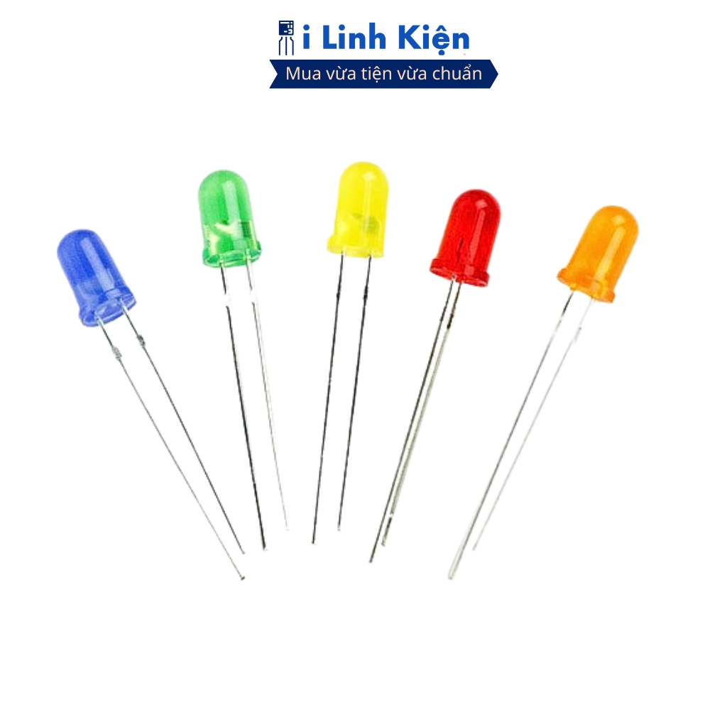 LED 5mm đủ các màu, đa dạng mẫu mã túi 50 con chính hãng ilinhkien