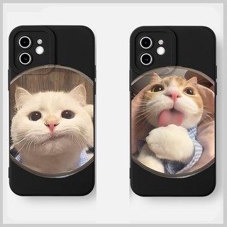 Ốp lưng iphone BVC Cặp đôi mèo troll trước camera Cho Iphone 15 13 14 12 11 Pro  MAX X XR  XS MAX 7 8P 6S q7241