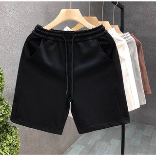 Quần Short Nam Nữ Trơn Phối Dây Basic Phong Cách Thể Thao Trẻ Trung, Chất Liệu Đũi Xốp Mát Mẻ Thoải Mái