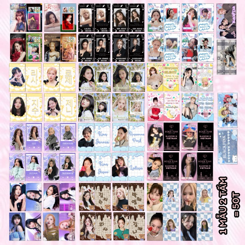 50c CARD DES BLACKPINK (ĐỌC KỸ MÔ TẢ) | Shopee Việt Nam