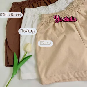 Quần trơn 3158 YUSTUDIO cotton khô mặc nhà thoải mái