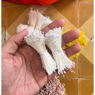 Set 100 nhụy hoa giả làm hoa handmade - Set 15 tép nhụy hoa nhiều màu sắc phụ kiện làm hoa handmade 02081