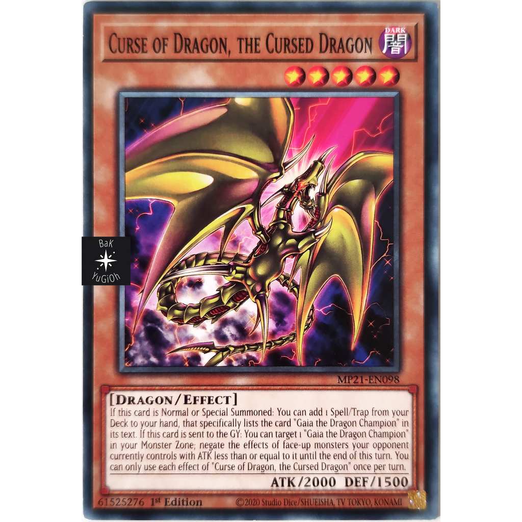 [BaK Yu-Gi-Oh!] [Thẻ Bài Chính Hãng] Curse of Dragon, the Cursed Dragon ...