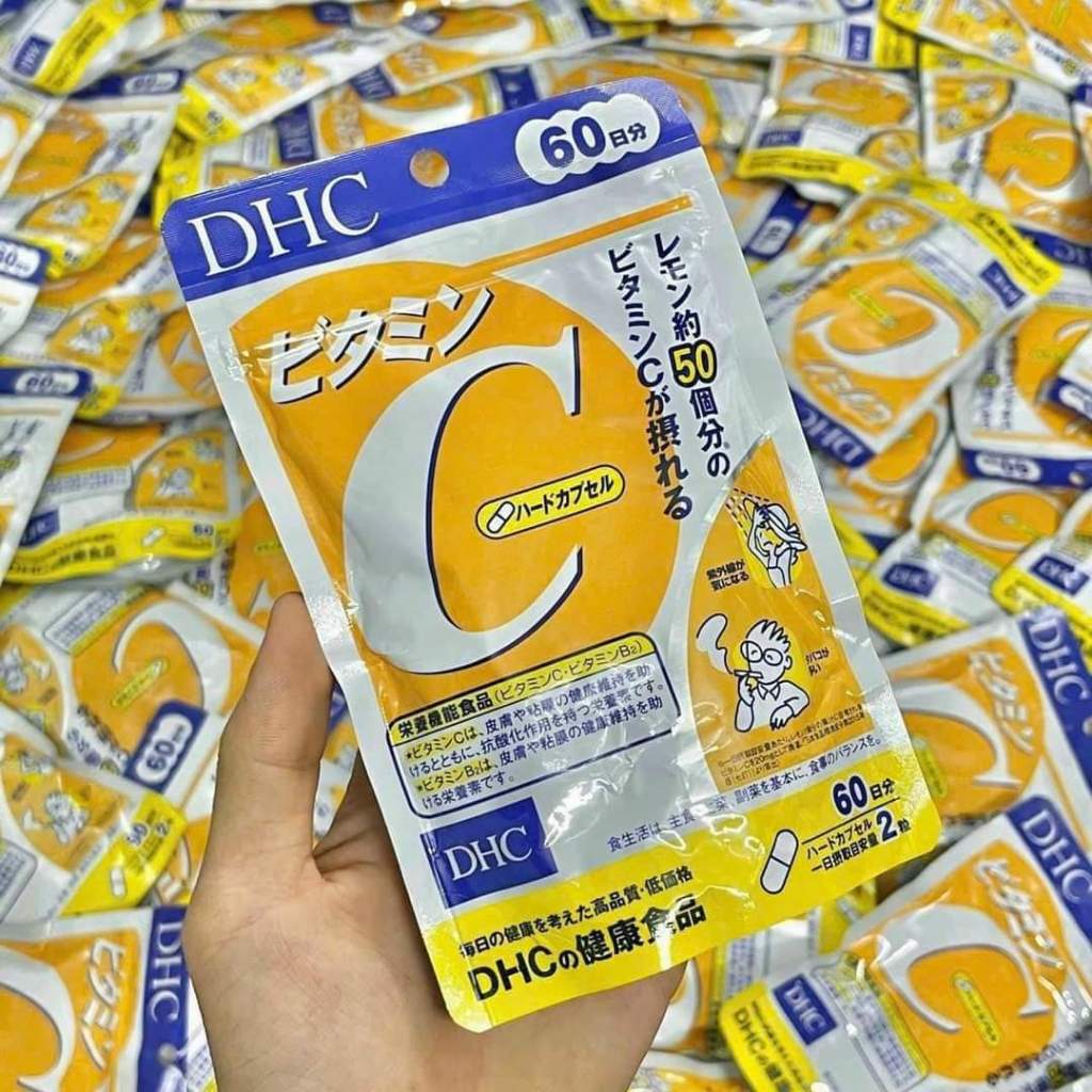 COMBO Vitamin C DHC 120 viên & Kẽm DHC 60 viên Nhật Bản 60 ngày [CHÍNH HÃNG] làm sáng da, ngừa thâm, giảm mụn