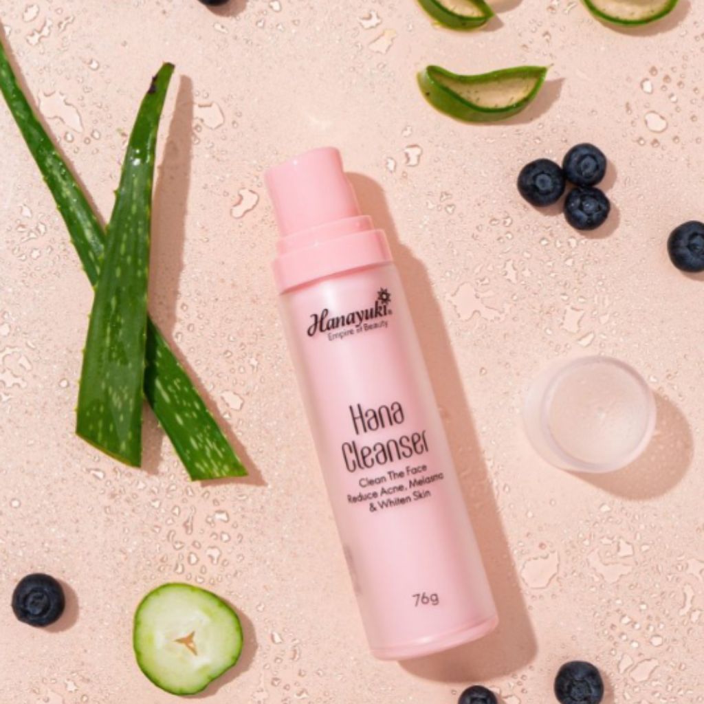 Ảnh Sữa rửa mặt Hana Cleanser Không Bọt Cấp Ẩm Dịu Nhẹ Giúp Da Sạch Thoáng Hanayuki Chính Hãng 3