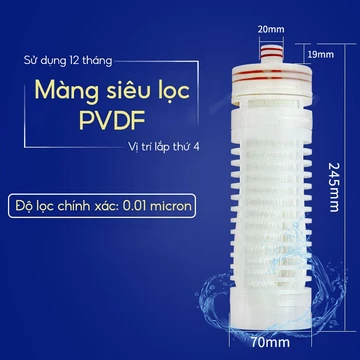 Lỗi Lọc Tổng UF 10 inch Cho Các Loại Máy Lọc Nước, Máy Điện Giải