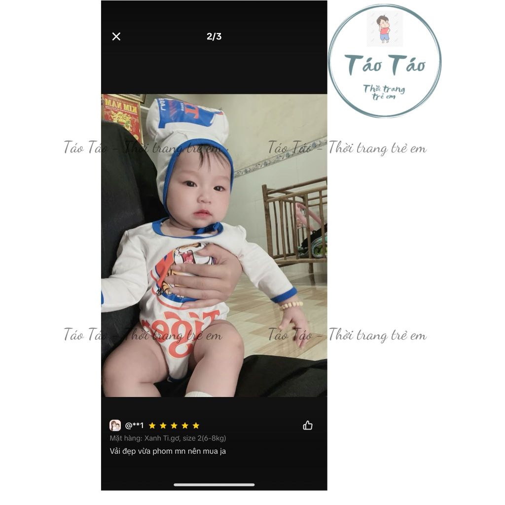 (HÀNG CÓ SẴN) Bộ bodysuit cover Bia lon kèm mũ, tặng kèm tất xanh chống trượt cho bé trai, bé gái, sơ sinh chất vải đẹp