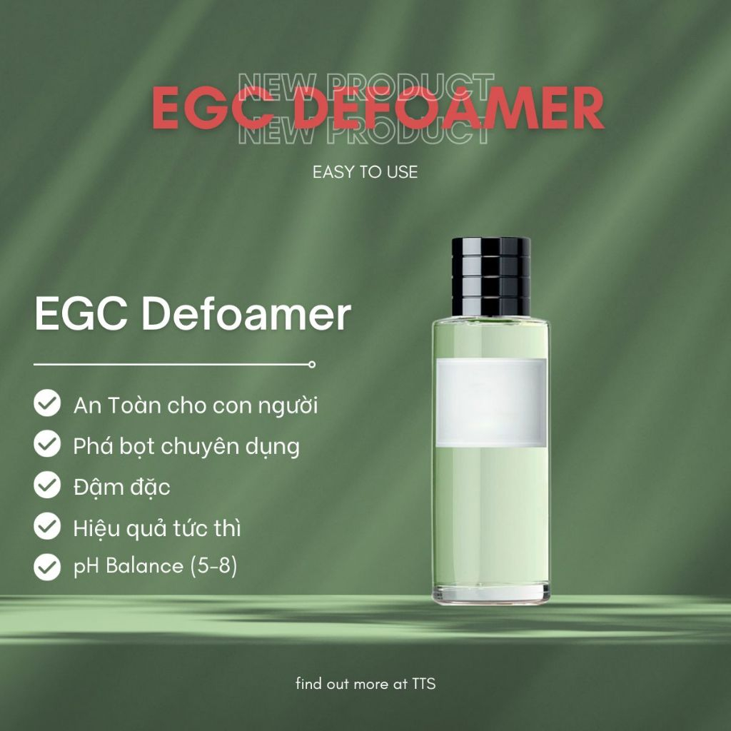 EGC Defoamer - Phá bọt chuyên dụng cho đúc khay đúc tượng hũ nến đúc chậu cây hiệu quả phá bọt cao, nhanh và an toàn