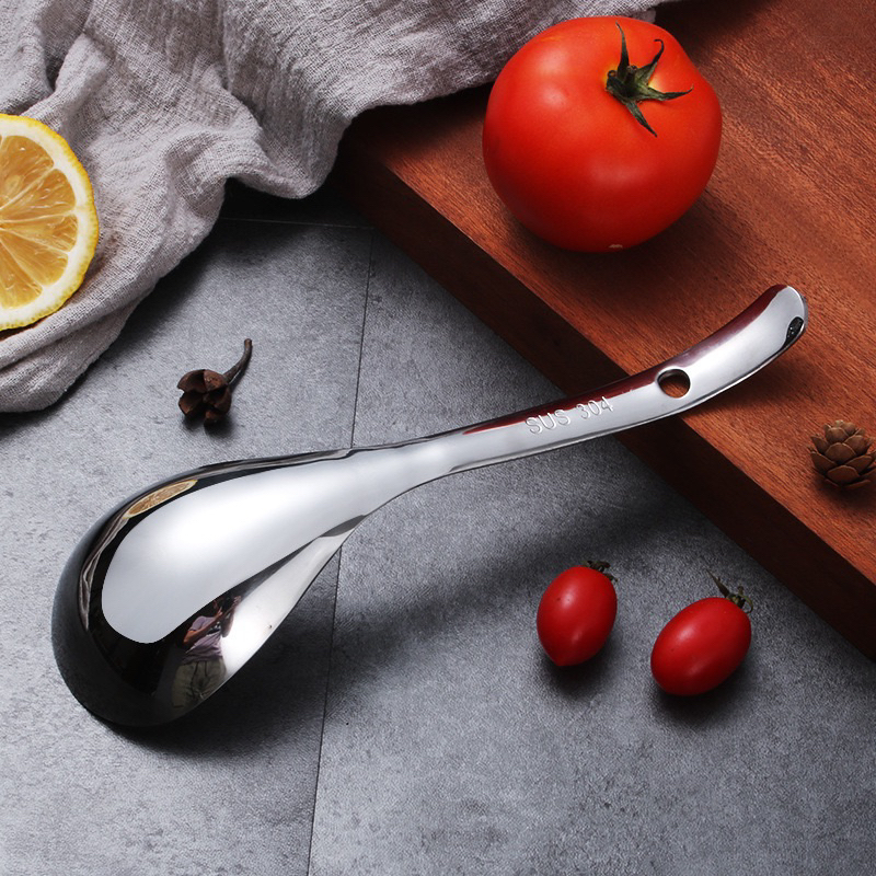 Muôi Canh, muôi cơm dáng bầu inox 304 Thép Không gỉ - V23