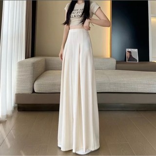 Quần Suông Ống Rộng Xếp Ly Trước Giả Váy Phong Cách Công Sở Trang Nhã Hiện Đại