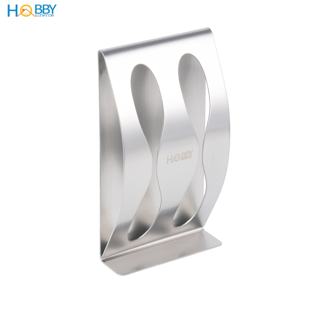 Kệ để bàn chải 2 ngăn dán tường inox 304 Hobby home decor KBC2