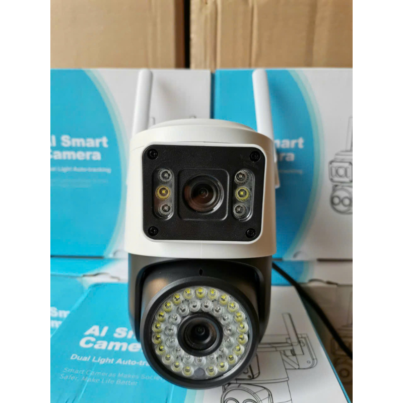 Camera Yoosee 2 Mắt Q42D 5mpx Siêu Nét - Đàm Thoại 2 Chiều, Ban Đêm Có Màu