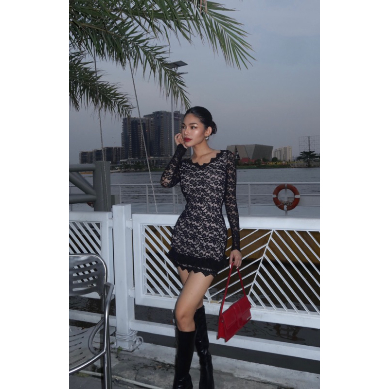 AESTHETE - BRAVE DRESS - Đầm ren hở lưng gợi cảm *đọc kỹ mô tả, xem kỹ ảnh váy trắng*