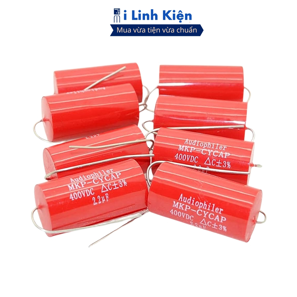 Tụ Audio, Audiophiler màu đỏ 400V 1uF - 10uF chính hãng ilinhkien