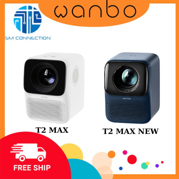 MÁY CHIẾU HIỆU WANBO T2 MAX/ T2 MAX NEW BLUE/ T2 MAX NEW WHITE | Shopee ...