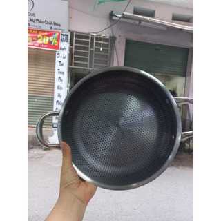 Chảo tổ ong 2 quai cầm mẫu mới, chống dính siêu tốt, size 28cm, dùng dược nhiều loại bếp (hàng tốt)