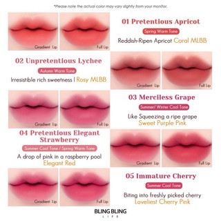 [Lilybyred] SON KEM NHUNG LÌ LILYBYRED MOOD LIAR VELVET TINT