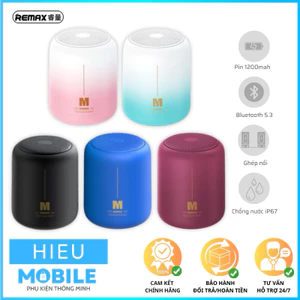Loa siêu trầm mini hỗ trợ ghép đôi Remax RB-M1 âm thanh vòm chống nước IPX7